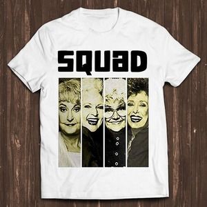 Golden Girls Squad 80s TV Series  Funny Top Style Unisex T-shirt Gift For Fan
